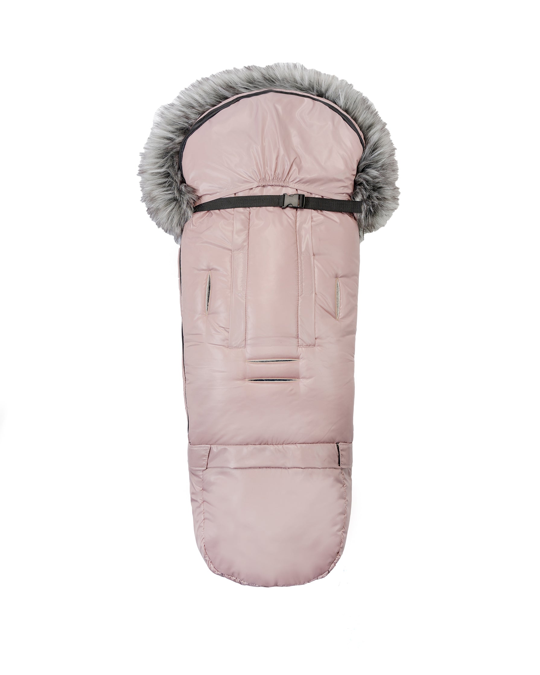 Pastel Pink Organic Premium Wool Adjustable Footmuff - Cover Baby LLC