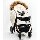 Satin Black Organic Premium Wool Adjustable Footmuff - Cover Baby LLC