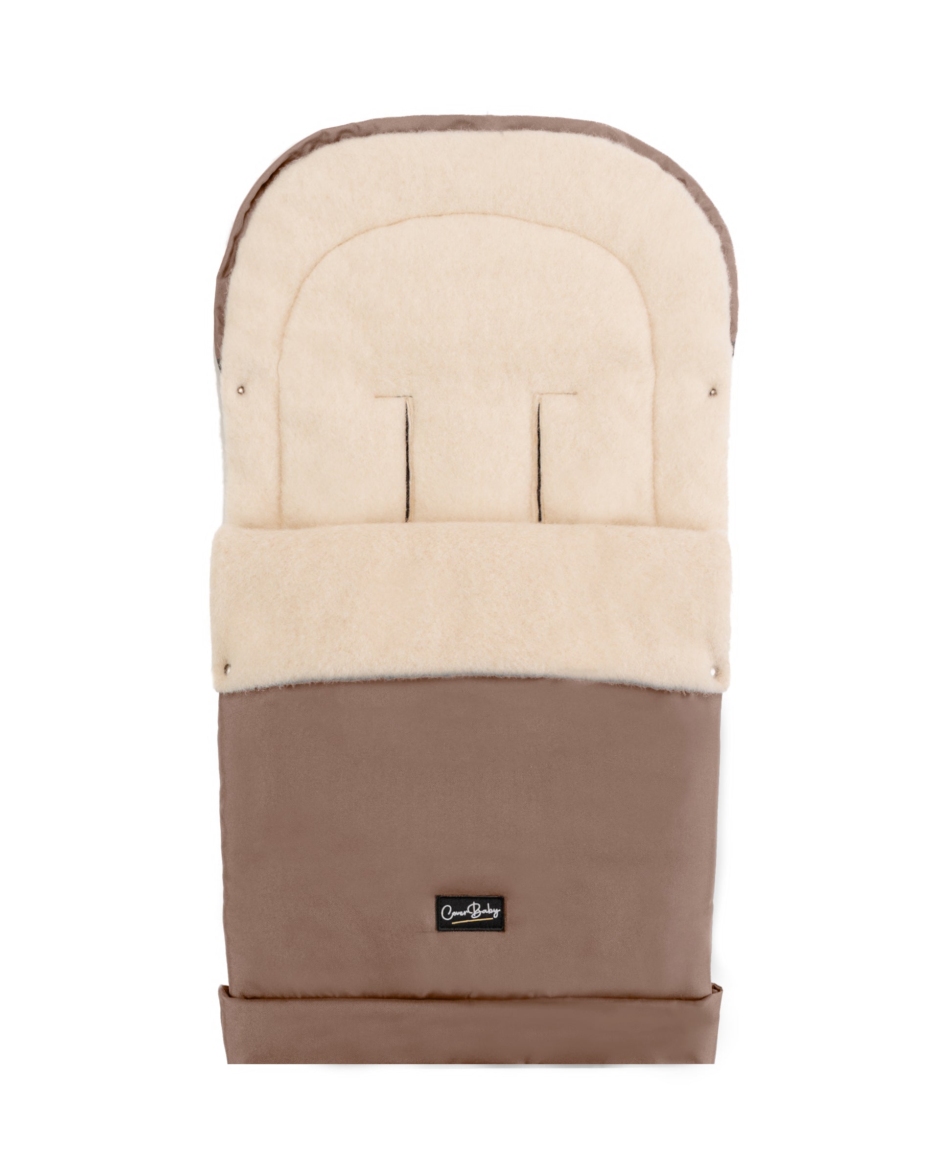 Beige Organic Wool Adjustable Footmuff - Cover Baby LLC