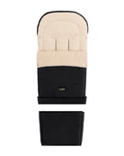 Black Organic Wool Adjustable Footmuff - Cover Baby LLC