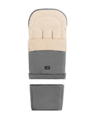 Gray Organic Wool Adjustable Footmuff - Cover Baby LLC