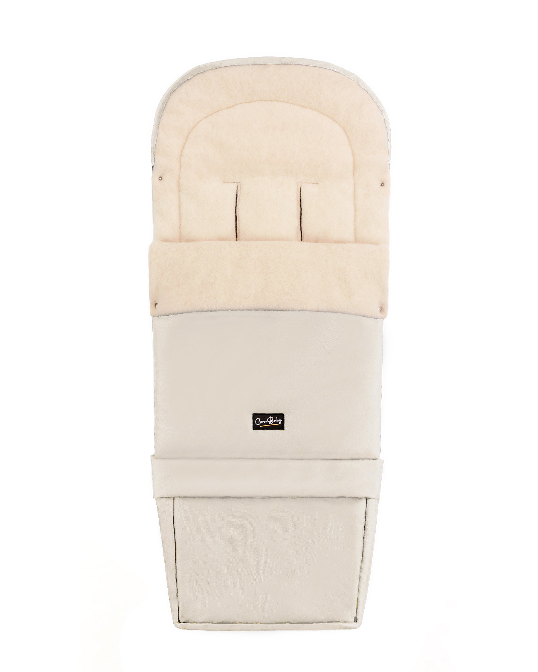 Light Beige Organic Wool Adjustable Footmuff - Cover Baby LLC
