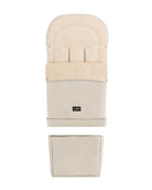 Light Beige Organic Wool Adjustable Footmuff - Cover Baby LLC