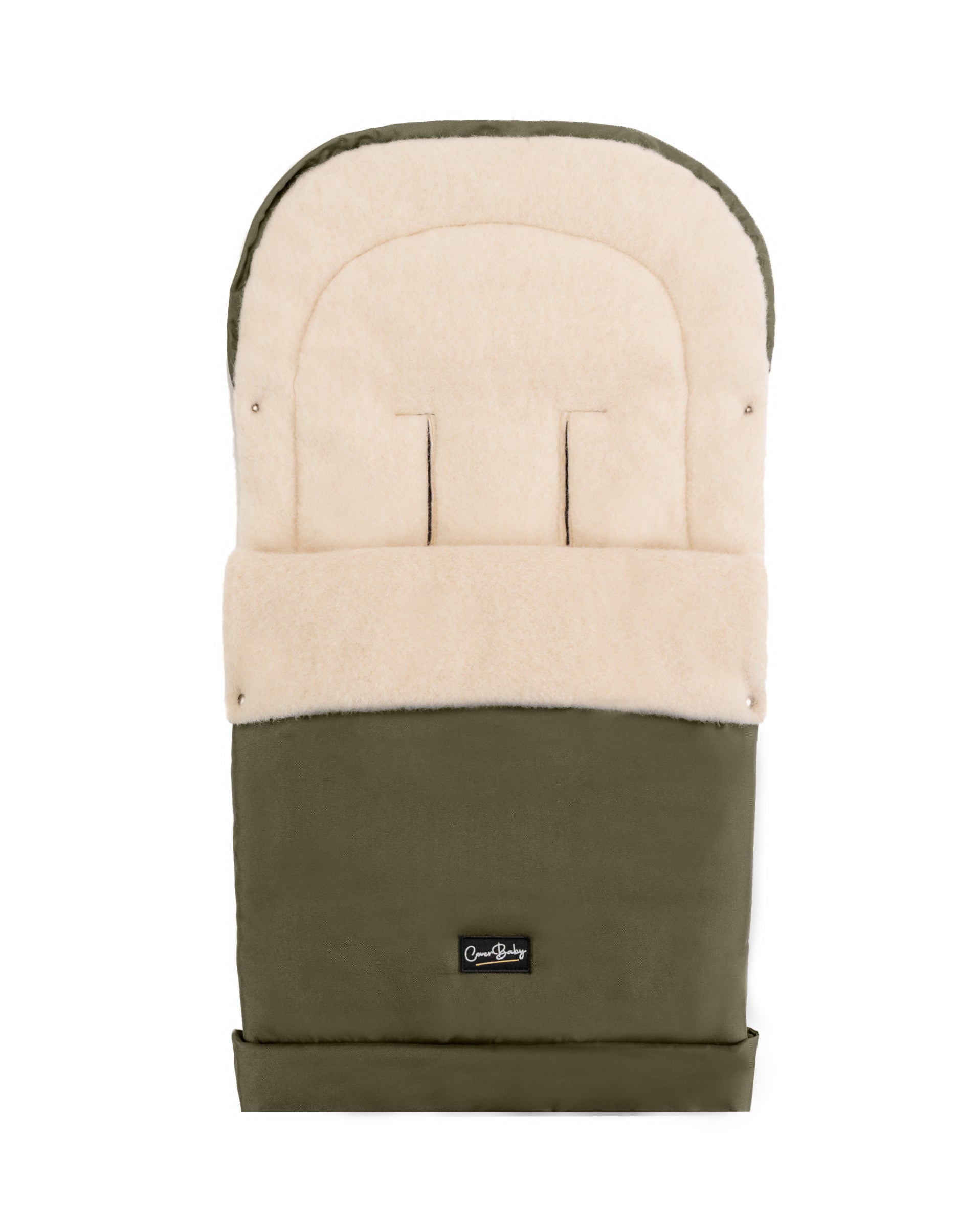 Olive Organic Wool Adjustable Footmuff - Cover Baby LLC