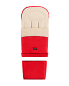 Red Organic Wool Adjustable Footmuff - Cover Baby LLC
