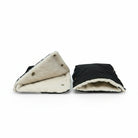 Black Organic Wool Handmuff Gloves - Cover Baby LLC