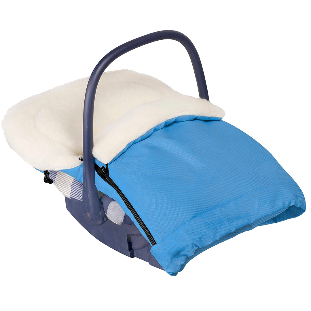 Footmuff 2025 Steelcraft Footmuff Black Organic Wool Adjustable