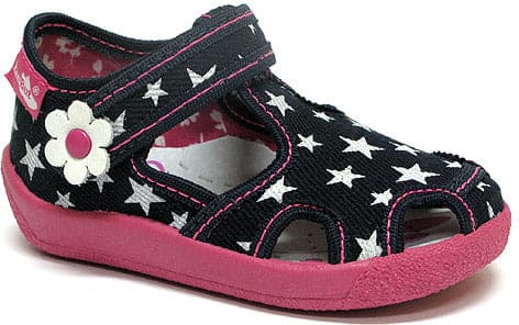Girls Canvas Shoe Flower Star - Cover Baby LLC