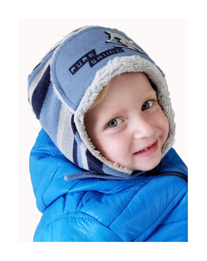 Boys Hat Winter Trapper Knit - Cover Baby LLC