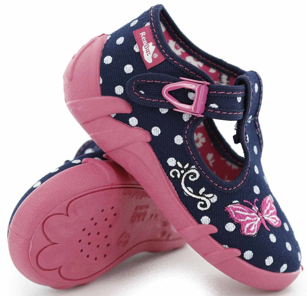 Girls Canvas Shoe with Butterfly - Cover Baby LLC