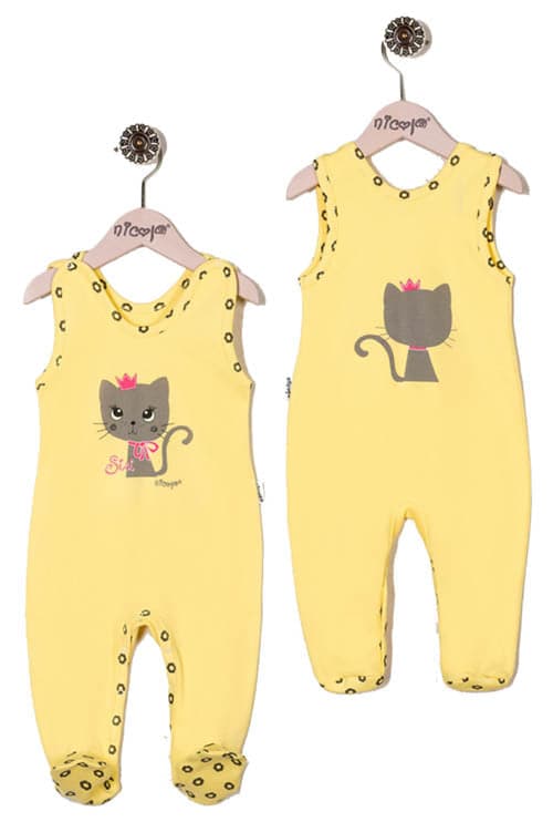 Girls Bodysuit Cat Sleeveless - Cover Baby LLC