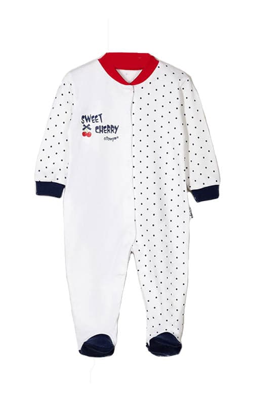 Girls Bodysuit Cherry Footed - Cover Baby LLC