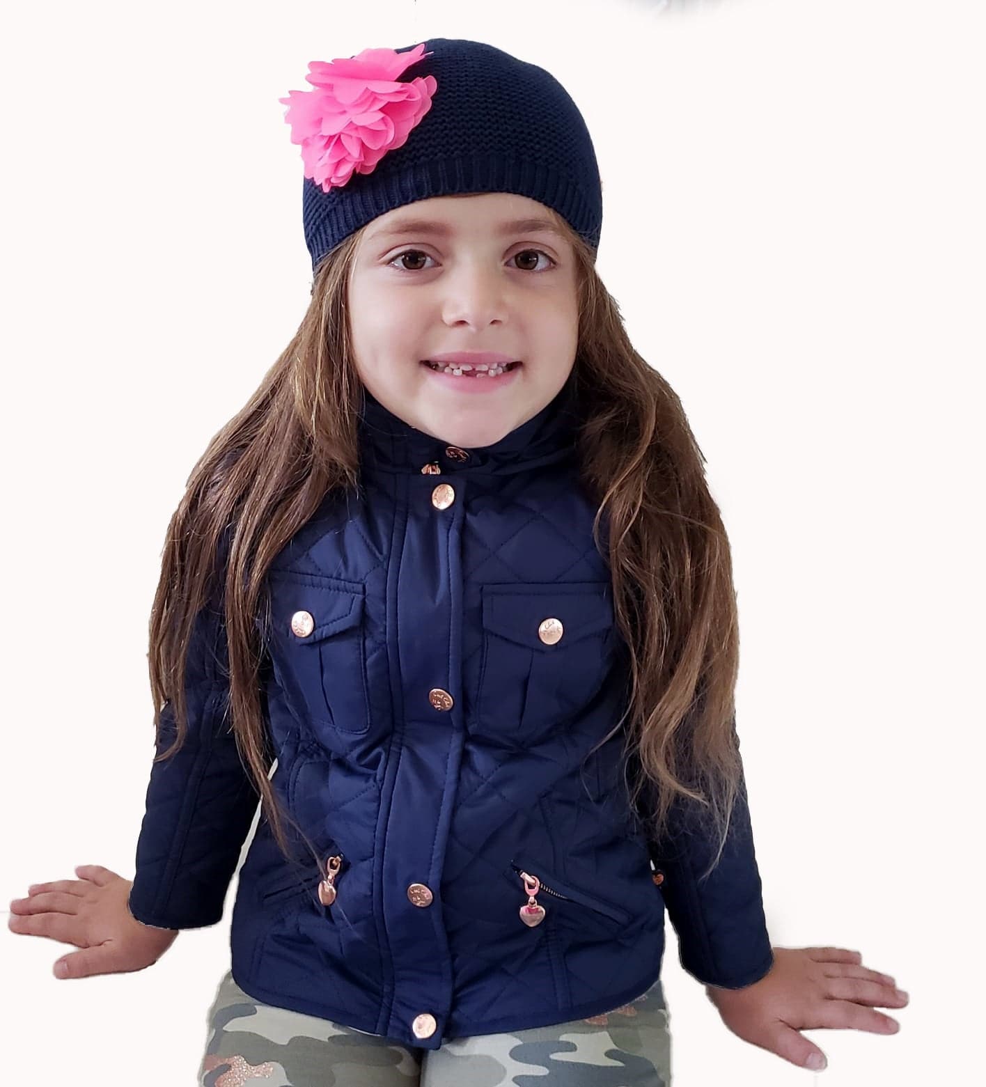 Girls Jacket Navy - Cover Baby LLC