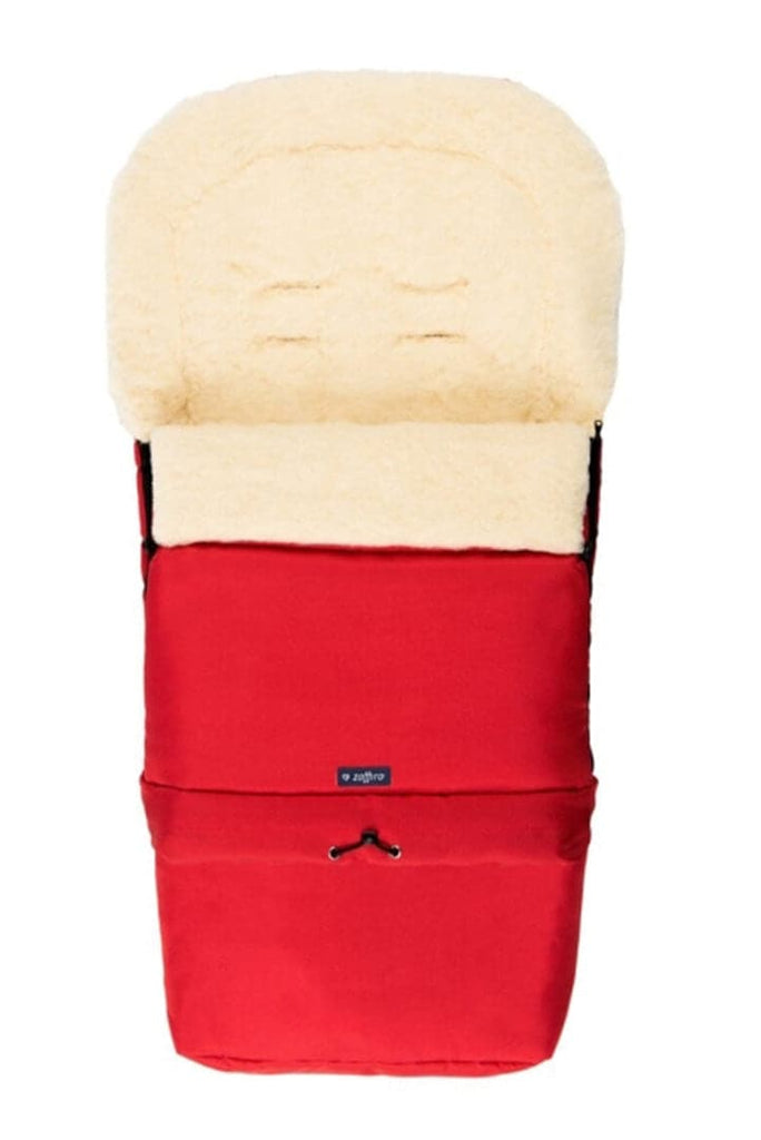 Red Organic Wool Adjustable Footmuff - Cover Baby LLC