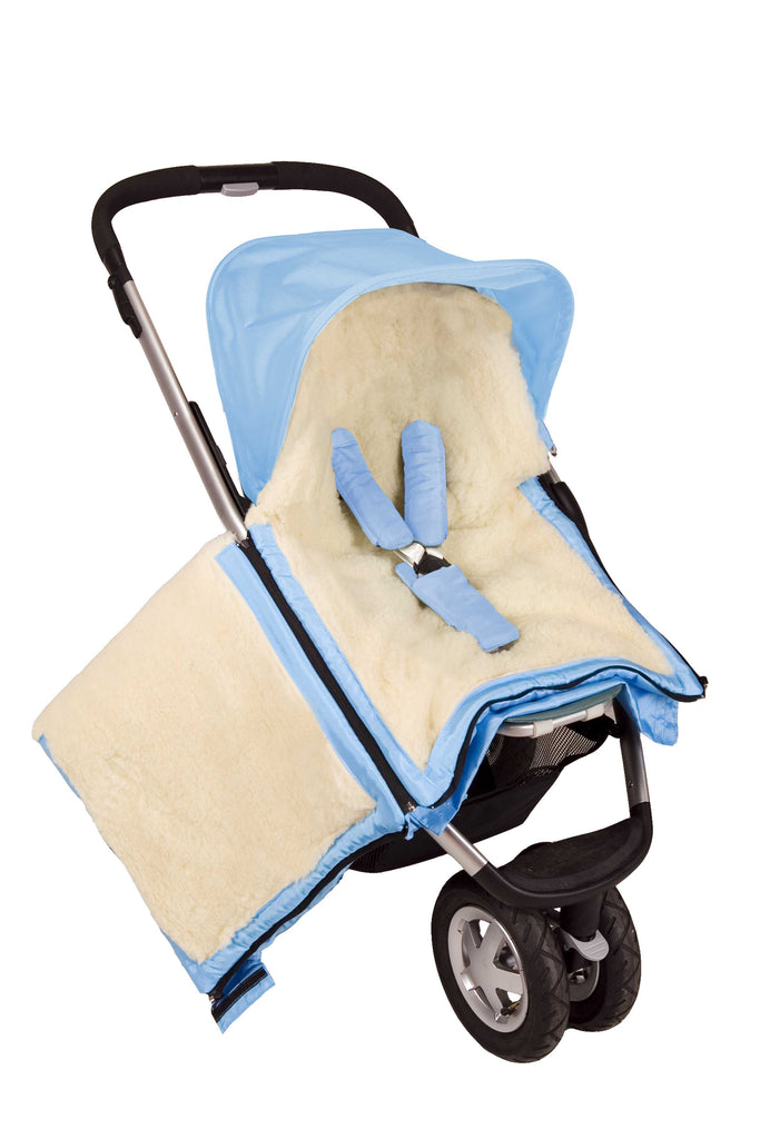 Light Beige Organic Wool Adjustable Footmuff - Cover Baby LLC