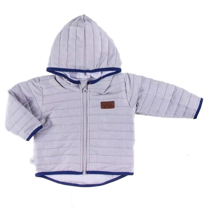 Boys Gray Color Block Jacket - Cover Baby LLC