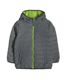 Boys Jacket Gray Reflective Puffer - Cover Baby LLC