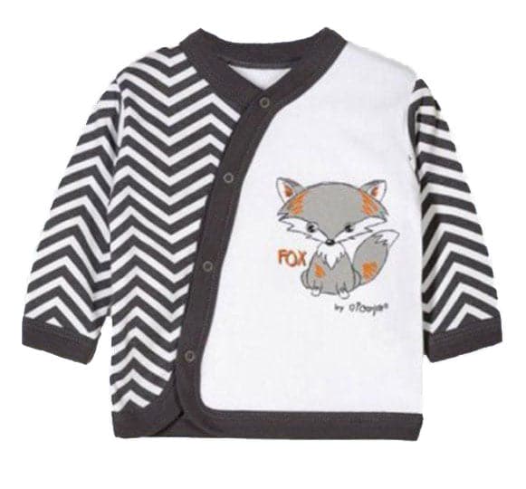 Boys Top Fox Button Down Kimono - Cover Baby LLC