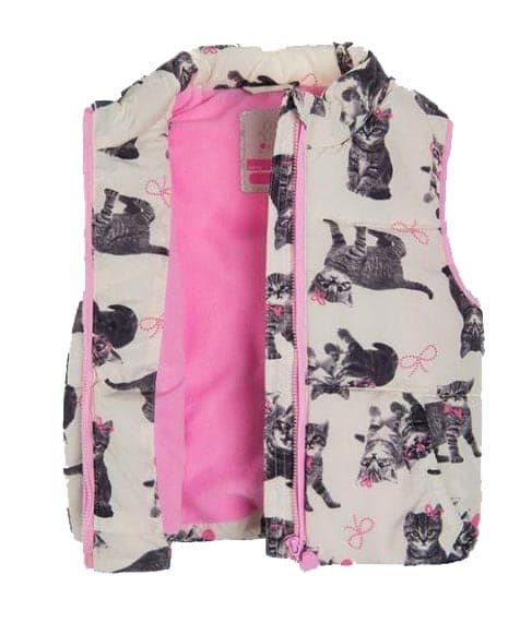 Girls Cat Print Vest - Cover Baby LLC