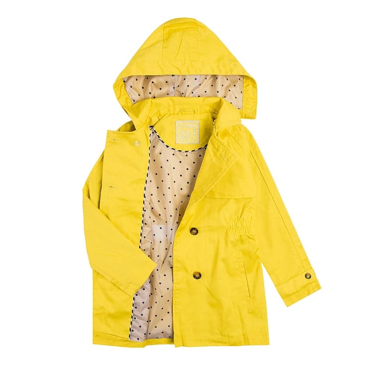 Girls Yellow Parka - Cover Baby LLC